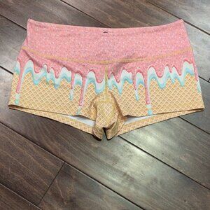 Feed Me Fight Me Ice Cream Cone Shorties SIZE XL